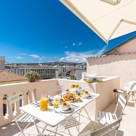 Spitalieri- Sunny Terrace With View -New Apartment Nice Buitenkant foto