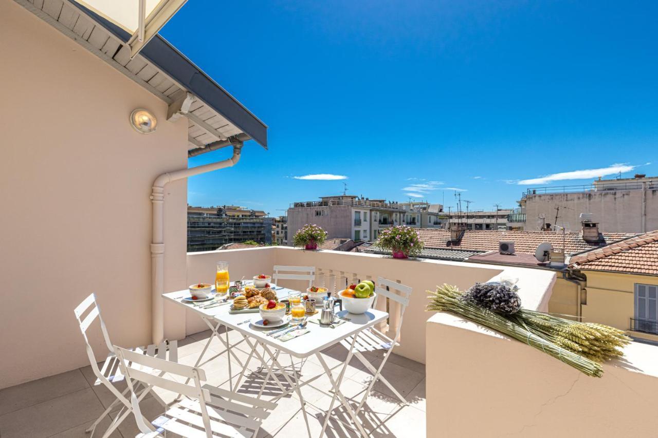 Spitalieri- Sunny Terrace With View -New Apartment Nice Buitenkant foto