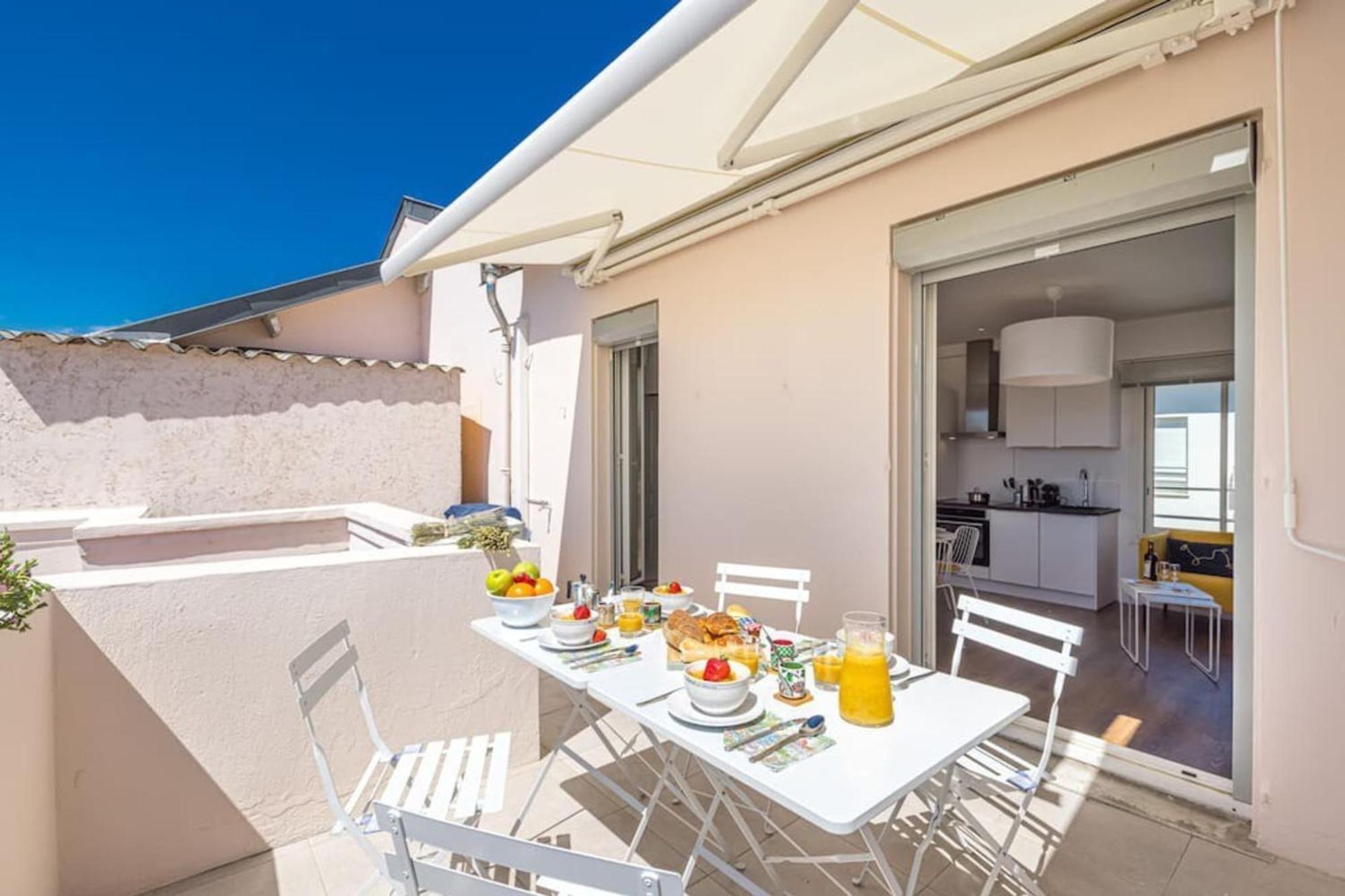 Spitalieri- Sunny Terrace With View -New Apartment Nice Buitenkant foto