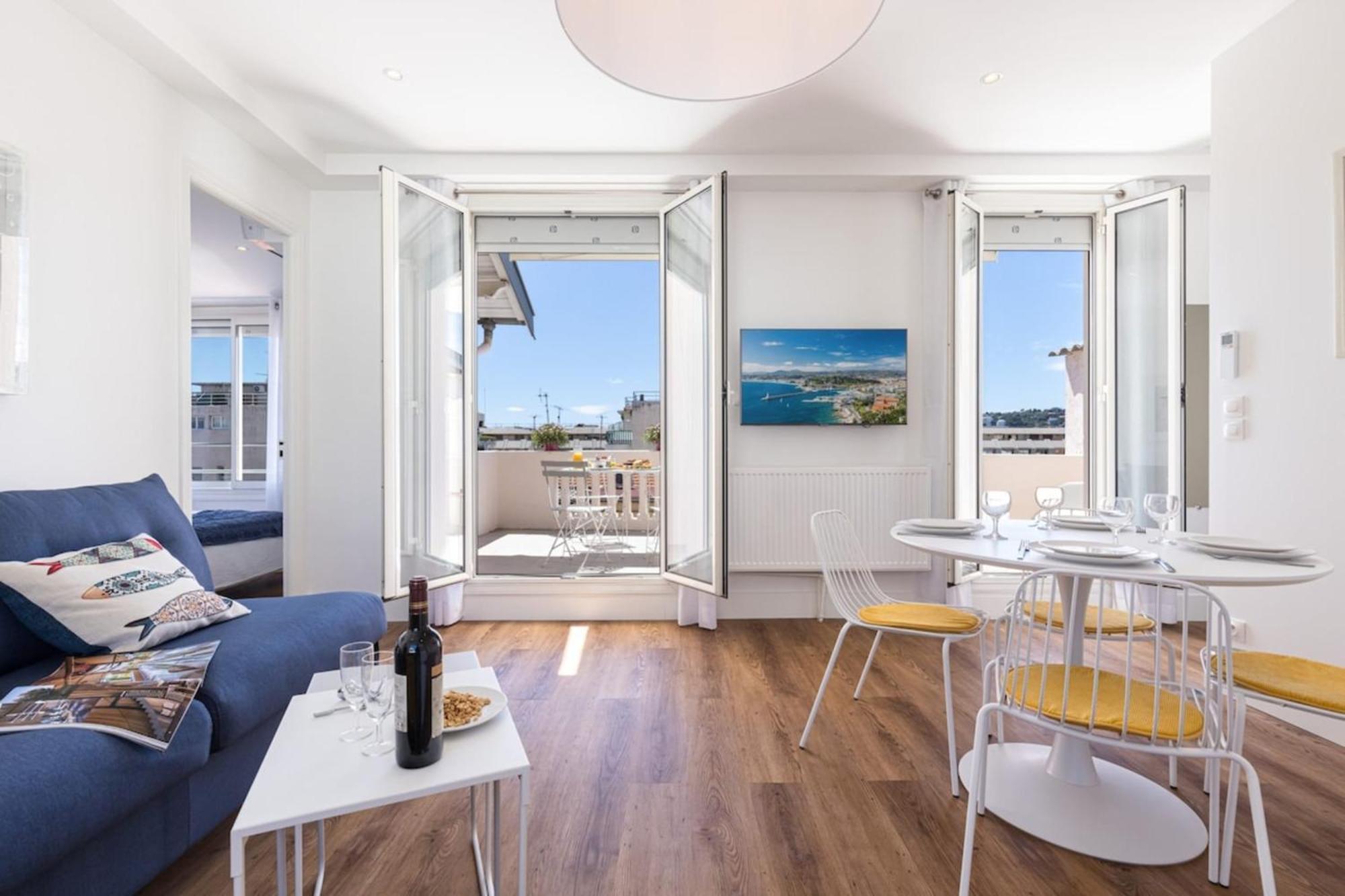 Spitalieri- Sunny Terrace With View -New Apartment Nice Buitenkant foto